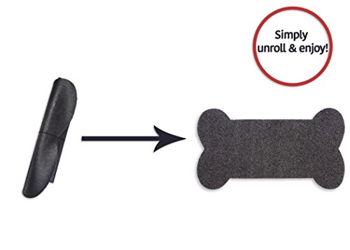 image for Resilia Feeding Mat for Dog Bowls - Protects Floors from Pet Food and 