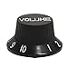Kmise A0007 3 Piece Speed Control Knobs One Volume Two Tones - Electric Guitar Parts, Black