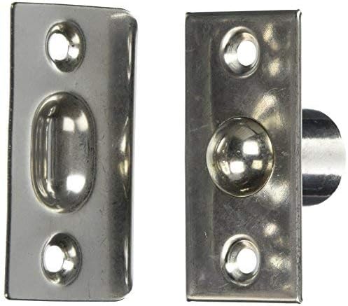 Juego de pestillos de acero inoxidable con cierre plateado para puerta