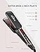 Hair Straightener, Kealive Flat Iron 2 Inch Extra Wide Infrared, MCH Ceramic Fast Heater, LCD Display Screen and Adjustable Temperaturethumb 2
