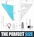 Chefast Cake Decorating Tip Set - 20 Piping Tips, 5 Frosting Bags, 4 Bag Ties, Couplers, Nail Flower, Reusable Pastry Bag, Brush and Gift Box - Great for Cakes, Cupcakes, and Cookies