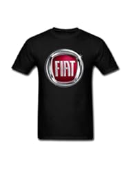 Apparel: Timwood Mens Fiat Logo Short Sleeve T-Shirt Small Black