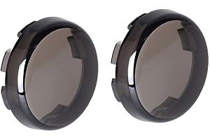 NTHREEAUTO Turn Signal Lights Lens Cover Compatible with Harley Dyna Fatboy Softail Road Glide