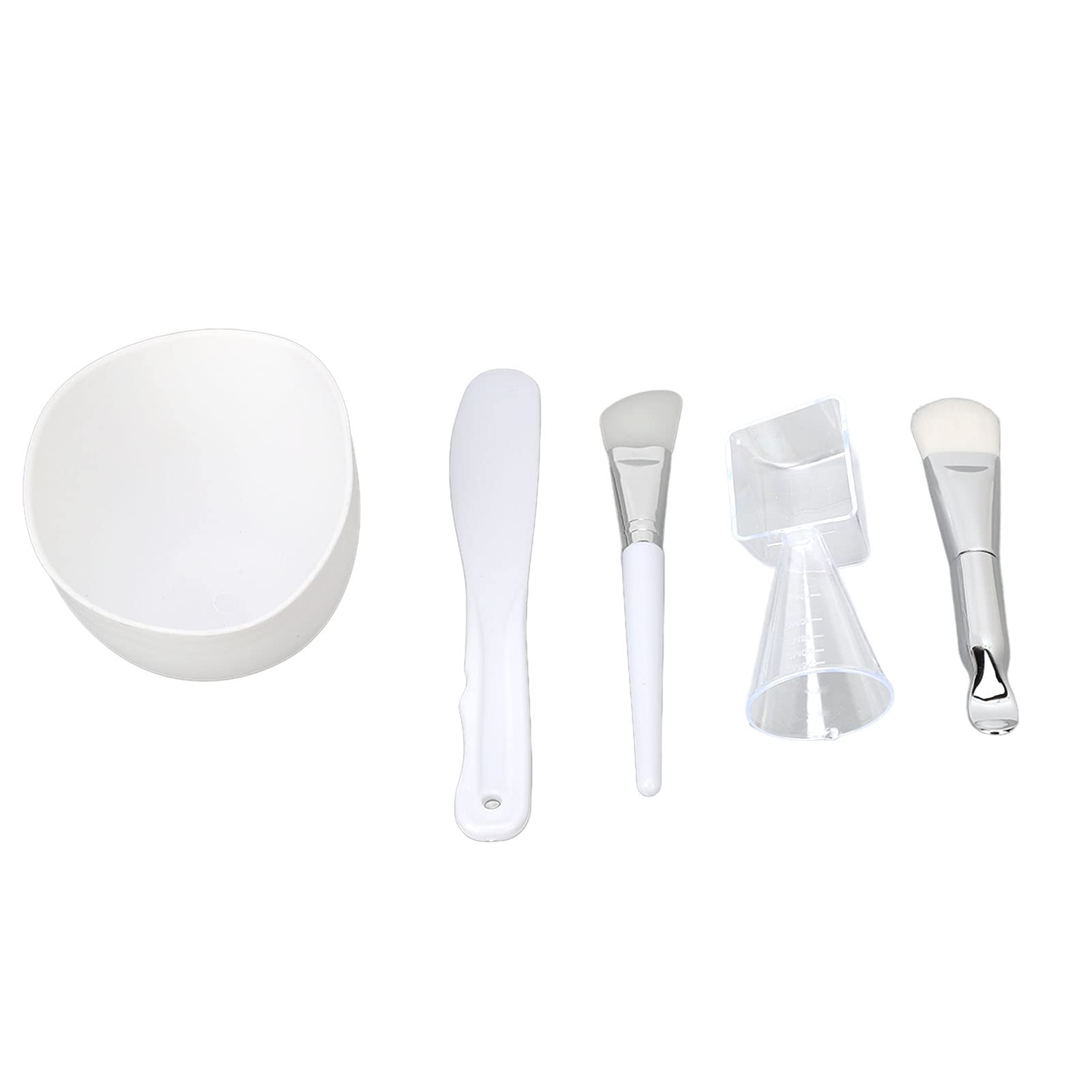 Diy Facial Mask Tool Silicone Brush Soft Bristle Brush Mixing Bowl Spatula Measuring Cup Set Diy Facial, Masks Mask Tool Facial Skin Care Tools