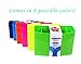 BAZIC Magnetic Storage Box for Office, School, and Craft - Pen and Pencil Organizer with Magnet - Colorful Locker Accessories and Storage Organizer - Black, Blue, White, Grey, Pink, Yellow (3 Pack)