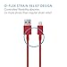 Native Union Night Cable - 10ft Ultra-Strong Reinforced [Apple MFi Certified] Lightning to USB Charging Cable with Weighted Knot for iPhone/iPad (Red)