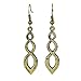 CHOP MALL® Vintage Circle Spinal Hollow Bronze Copper Drop Earrings For Women Lady(1 Pair)