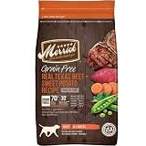 Merrick Grain Free Real Texas Beef Sweet Potato Dry Dog Food (12 lb)