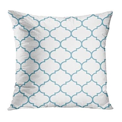 Amazon Com Blue Abstract Moroccan Pattern Hamptons Style