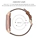 SWEES Leather Bands Compatible for Fitbit Charge 4, Charge 3 & Charge 3 SE Fitness Tracker, Genuine Leather Band Strap Wristband Replacement for Women Men Small Large, Black, Rose Gold, Beige, Brown