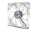 Zalman Ultra Quiet ZM-F2 92mm Blue LED Shark Fin Blade Case Fan Cooling, White ZM-F2 LED (SF)
