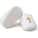 Delebao Baby Boy Girl PU Leather White Shoes Prewalker Slippers Soft Sole Infant Toddler Sneaker (3-6 Months, Gold)