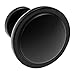 MP 26 Beautiful Cabinet knobs Flat Black (26) Pack - Round Solid Metal knobs - Free Hardware Screws for Doors and Drawers - 1-1/4