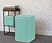 Simple Houseware Single Laundry Basket with Lid, Turquoise