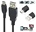 SaiTech IT 4 Pack USB 2.0 A to Mini 5 pin B Cable for External HDDS/Camera/Card Readers/ MP3 Player/ PS3 Controller/GPS Receiver (150cm - 5Feet - 1.5M) -Black (4 Pack)