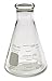 Corning Pyrex #4980 Erlenmeyer Narrow Mouth, Glass Flask Set - 5 Sizes - 50mL, 125mL, 250mL, 300mL, 500mL