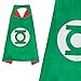 MIJOYEE Superhero Capes and Mask Costumes for Kids,Cartoon Dress up (Flash and Green Lantern - Boys)