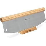 Woodsom Sturdy 14" Rocking Pizza Knife with Blade Guard Stand