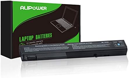 Alipower High Performance 8-Cell Battery Replacement for HP EliteBook 8530P 8540P 8530W 8540W 8730W 8740W / HP ProBook 6545B, fits P/N KU533AA 493976-001 - 12 Months Warranty