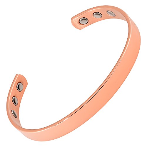 Copper magnetic therapy bracelet 6 high power pain magnets band x…