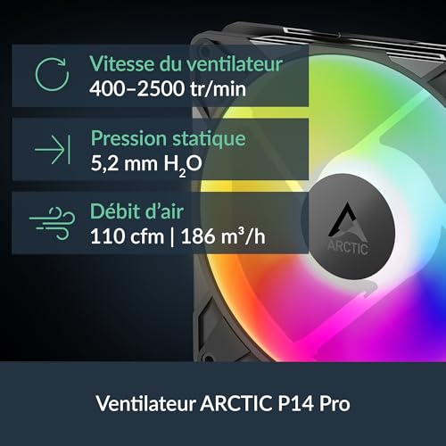 ARCTIC Liquid Freezer III Pro 420 A-RGB - AIO CPU Cooler, 3 x 140 mm Water Cooling, 38 mm Radiator, PWM Pump, VRM Fan, for AMD AM5/AM4, Intel LGA1851/1770 Contact Frame - Black