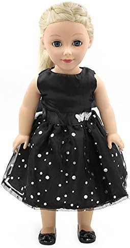 Vanna Wan Black Sequins Dress Clothes For 18 Inch American Girl Dolls