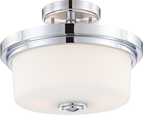 Nuvo Lighting 604593 Two Light Semi Flush Mount Chrome