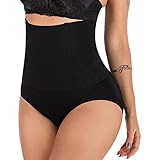 Womens High Waist C-Section Recovery Slimming Underwear Tummy Control Panties, Black, 3XL