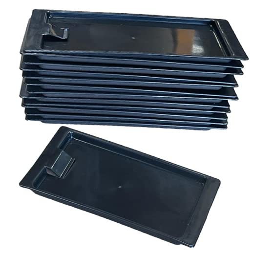 Receipt Tray for Bars Restaurants Cafes [ Pack of 24] Black Plastic Cash Receipt Holder Tray with Clip - Guest Cheque Tray, Tips Tray (24 Pack)