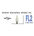 White Mounted Stones FL2 Dental Polishing 12/per Box