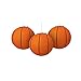 Basketball Hanging Paper Lanterns - 9.5'', 3 Pieces | Party Decor for Team Celebrations
