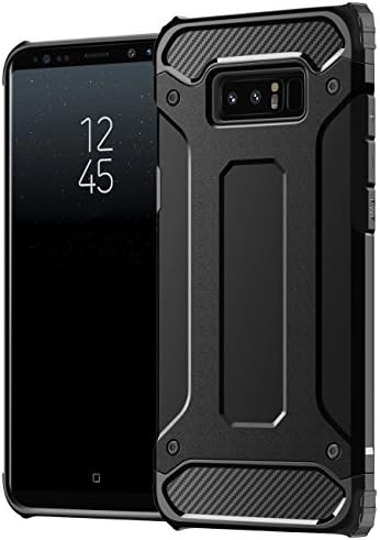 Galaxy Note 8 Case, Hoofur Dual Layer Hybrid Sturdy Armor High Impact Resistant Protective Cover Case for Galaxy Note 8 (Black)