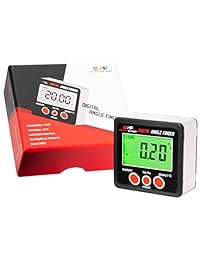 Stead & Fast   Inclinómetro con medidor de ángulo digital con base magnética y retroiluminación a demanda