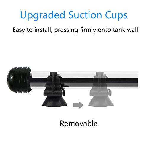 MingDak Submersible LED Aquarium Light,Fish Tank Light with Timer Auto On/Off, White & Blue LED Light bar Stick for Fish Tank, 3 Light Modes Dimmable,11W,18.5 Inch - Thumbnail 5