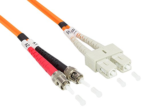 Good Connections LWL Duplex Patch Cable LC to SC Multimode 50/125 Inch Fibre Optic orange OM2 - Orange 5 m
