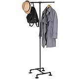 MyGift 5-Foot Industrial Pipe Garment-Hanging Rack