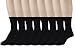 Women's Dress Crew Socks - 8 Pack - Solid Black Lightweight, Soft Mid-Calf Short Trouser Sock – by PEDS