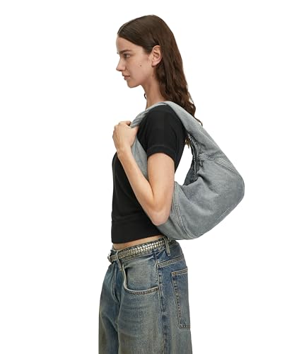 LIEBESKIND BERLIN bolso de hombro Farrah Hobo Bag Blue Denim gris azulado