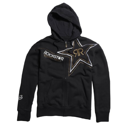 Fox Racing Rockstar Golden Fleece Zip-Up Hoody - Large/Black
