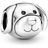 Aiftiko Devoted Dog Charm 925 Sterling Silver Pendant,Jewelry Beads Gifts for Women Bracelet&Necklace A0200