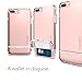 Spigen Flip Armor iPhone 8 Plus/iPhone 7 Plus Case with Durable Protection and Hidden Card Storage for Apple iPhone 7 Plus (2017) / iPhone 7 Plus (2016) - Rose Gold