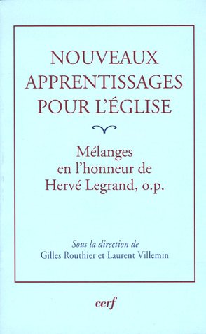 Nouveaux apprentissages pour l'Église