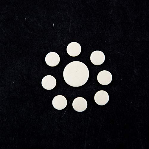 OUYAWEI 17 Pcs White Clarinet Leather Pads Set Woodwind Musical Instruments Parts - Thumbnail 5