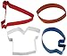 Wilton 4 Piece Football Cookie Cutter Set