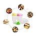 Vivian 1.9L Plastic Transparent Kitchen Food Cereal Grain Bean Rice Storage Container Box Case (Yellow)