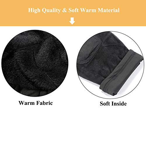FERNIDA Electric Heated Thermal Trouser Outdoor Exercise Heating Warm Pants for Women/Men/Senior(Battery Included) (Black, M