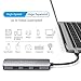 dodocool USB C Hub, 7 in 1 Type C Hub Adapter with 4K USB C to HDMI, SD/TF Card Reader, 100W Power Delivery, 3 USB 3.0 Ports for MacBook/Air/Pro 2018, Chromebook and More (Space Gray)