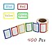 SJPACK 400pcs Colorful Name Tag Stickers, Self-adhesive Name Badges 3 1/2 x 2 1/4 for School, Parties, Kids Clothes, Jars, Bottles