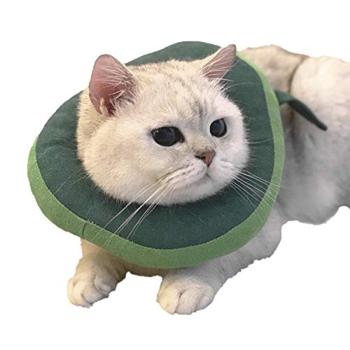 USAMS Adjustable Cat Recovery Collar, Cute Neck Cone After Surgery