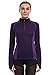 AmeSport Women's Workout Track Jacket Half Zipper Pullover Long Sleeve Yoga Running Shirt With Thumb Hole